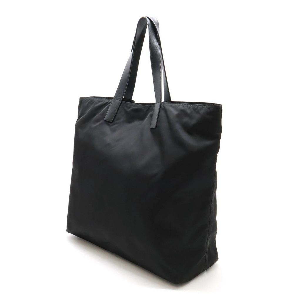 Prada Leather Hobo NERO Saffiano Tessuto Black Tote Bag Shoulder Black